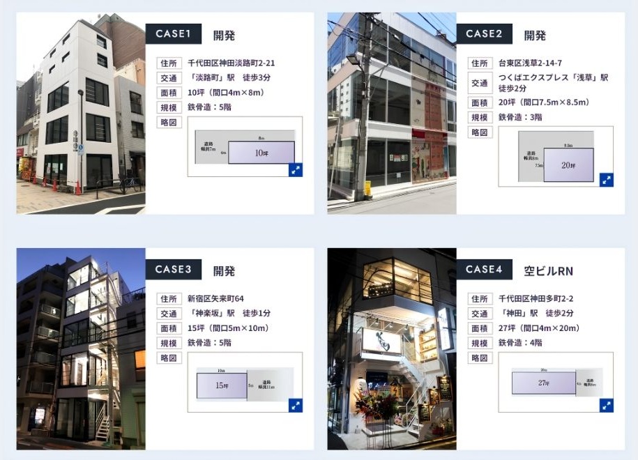 株式会社Yoursの狭小地開発事例